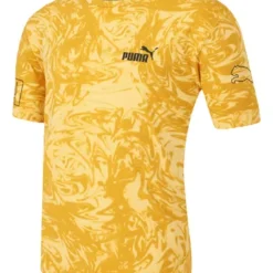 Playera Puma Casual Power Hombre Amarillo