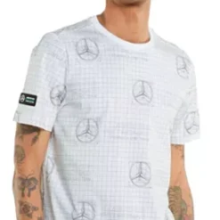 Playera Puma Hombre Blanco Mercedes F1 Logo Tee 53369203 -SUPER CHAUSSURES SHOP D NQ NP 621892 MLM51283886023 082022 O