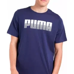 Playera Puma Azul Marino Casual Hombre Style Tee Off