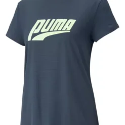 Playera Puma Correr Logo Mujer Azul