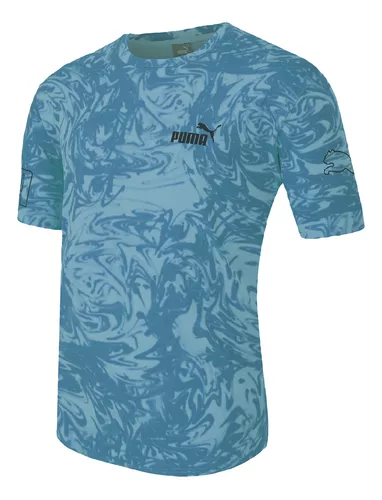 Playera Puma Casual Power Hombre Azul By Martí 3 Playera Puma Casual Power Hombre Azul By Martí
