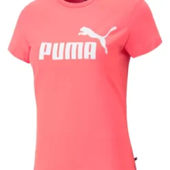 Playera Puma Casual Essentials Logo Mujer Rosa