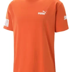Playera Puma Casual Power Hombre Naranja By Martí